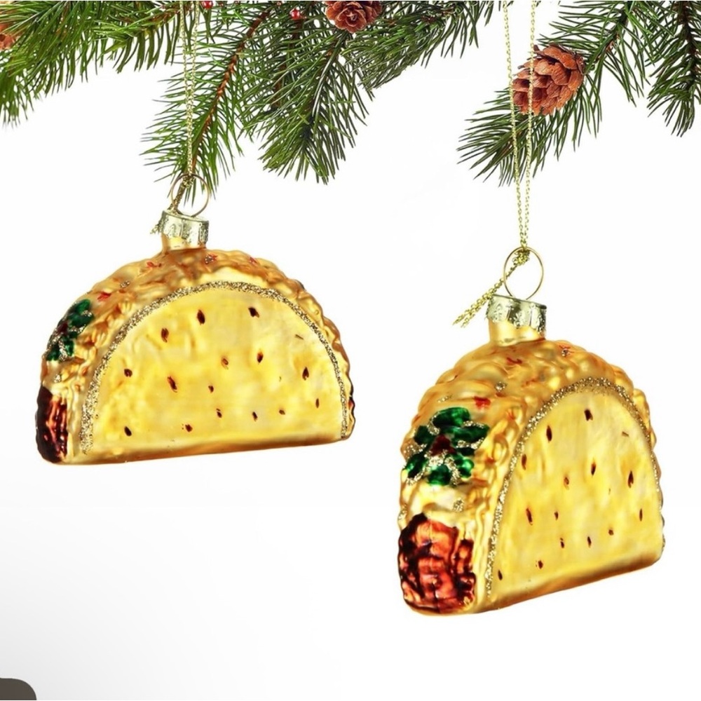 Taco Christmas Holiday Ornament